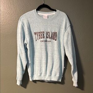 Tybee Island Georgia Teal Sweatshirt